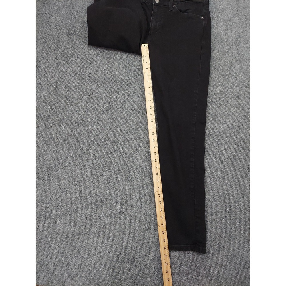 Levis 511 Jeans Mens 32x32 Black Dark Wash Preppy Slim Fit Stretch Cotton Denim - Picture 7 of 12